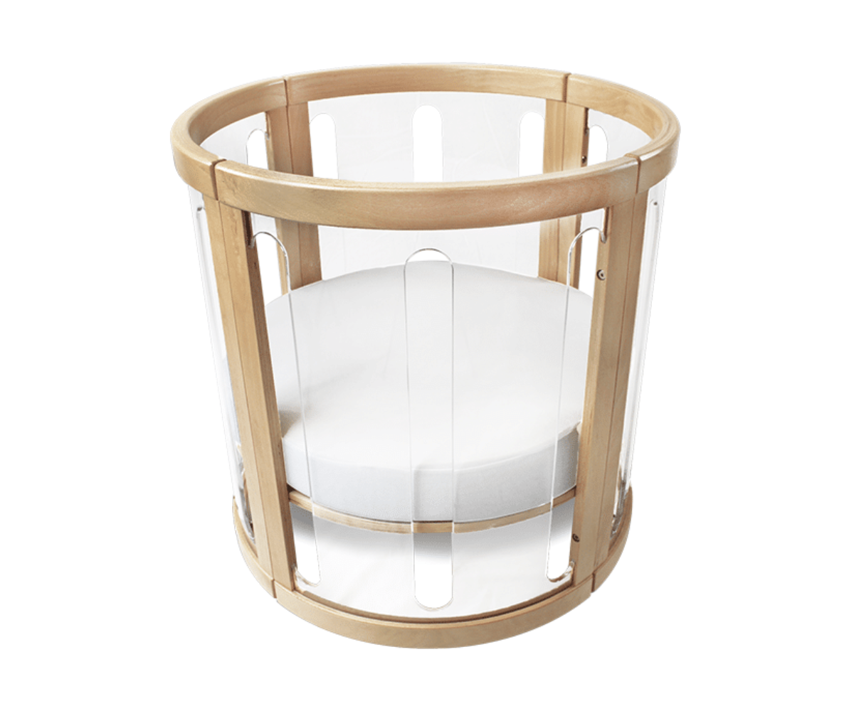 Amani Bebe Round Fitted Sheet - White