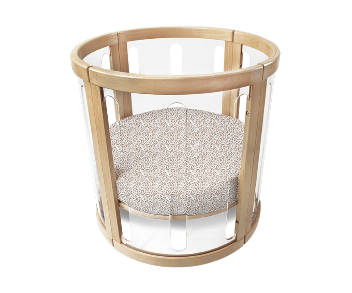 Amani Bebe Round Fitted Sheet - Reed