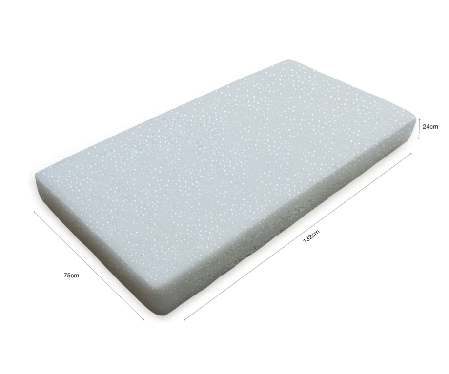 Amani Bebe Standard Fitted Sheet - Drops