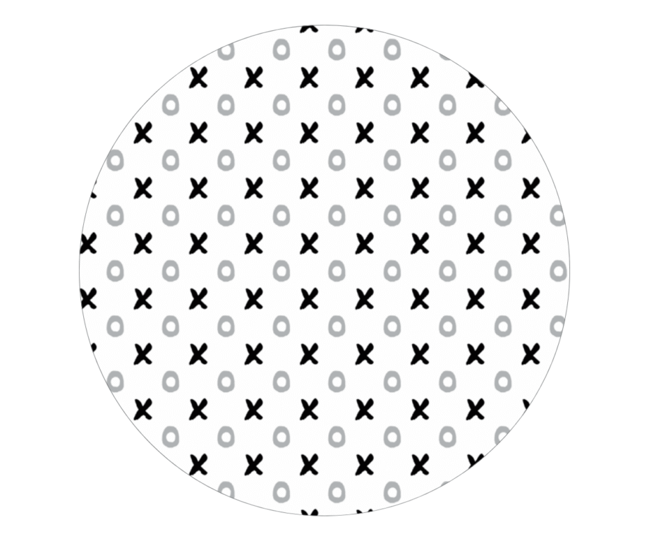 Amani Bebe Organic Standard Fitted Sheet - Tic Tac Toe