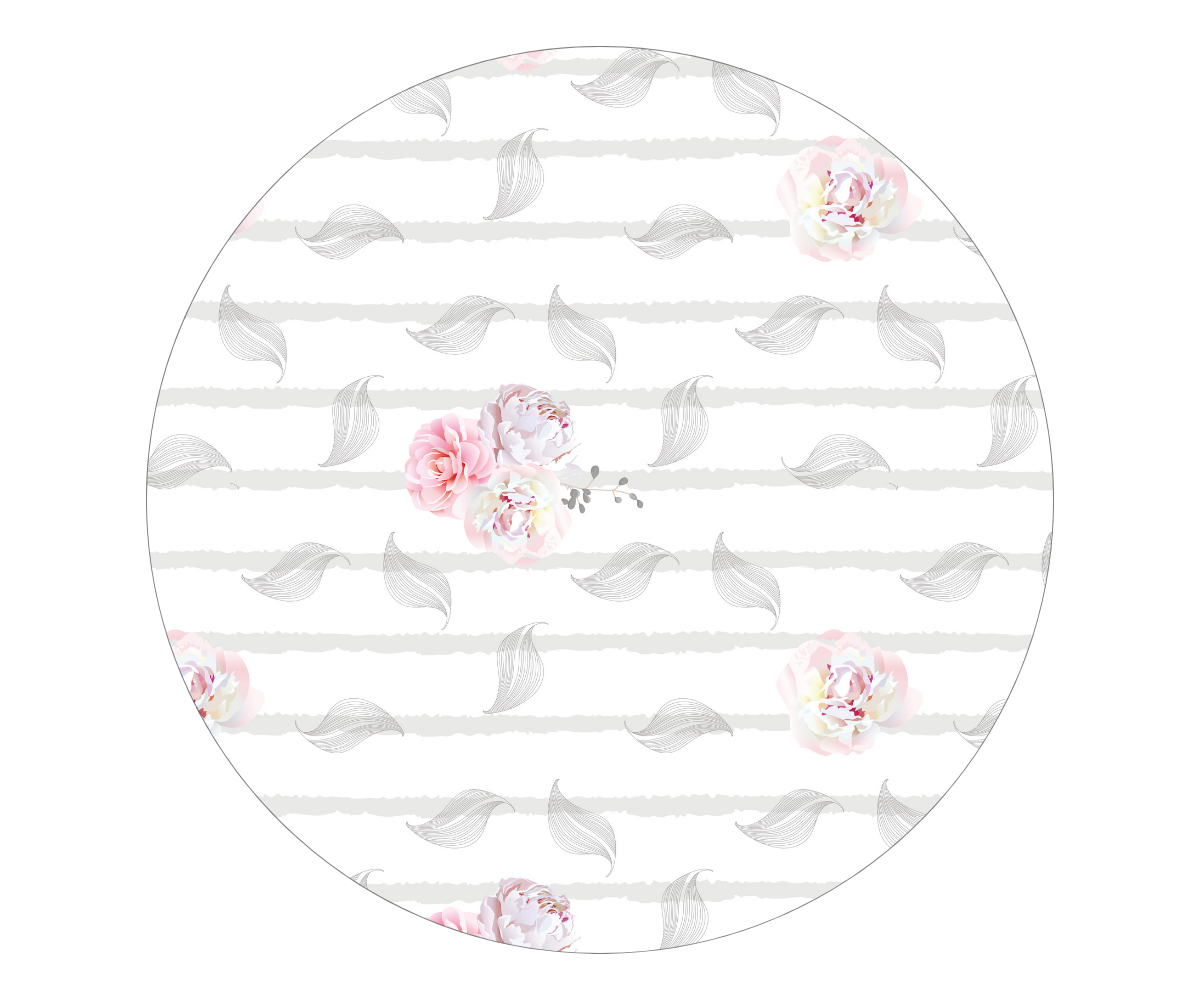 Amani Bebe Organic Round Fitted Sheet - Vintage Floral
