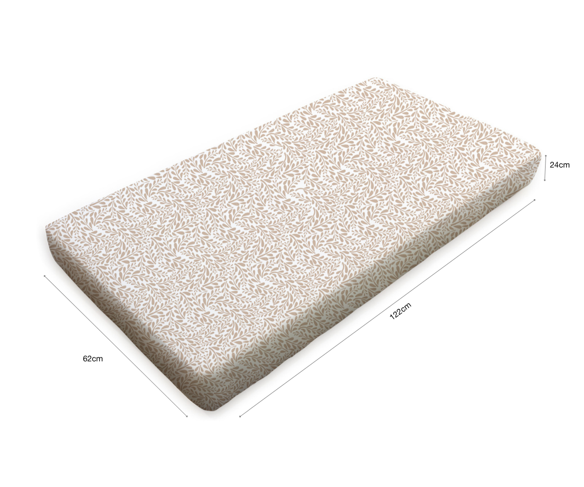 Amani Bebe Compact Fitted Sheet - Reed