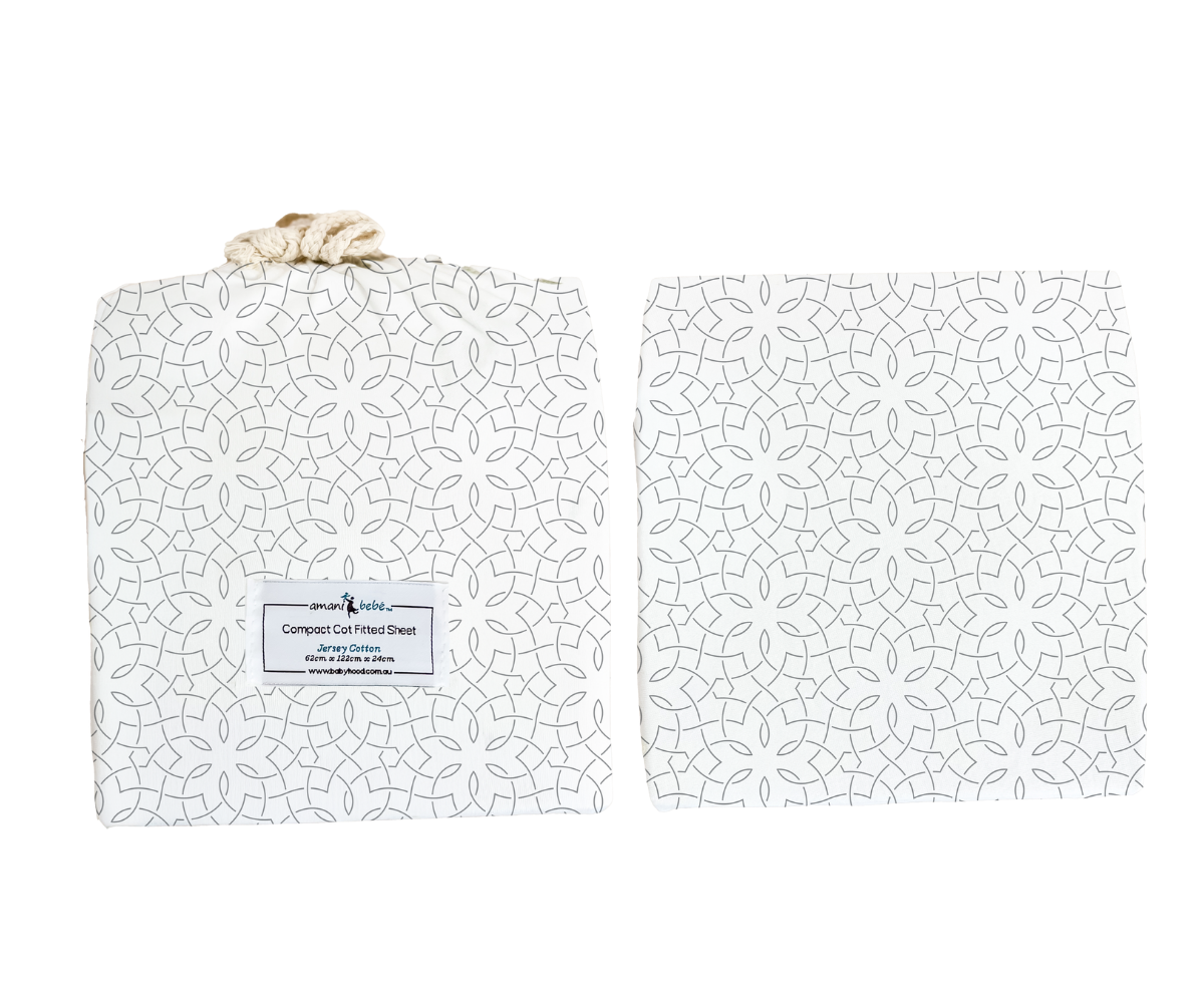 Amani Bebe Compact Fitted Sheet - Mosaic