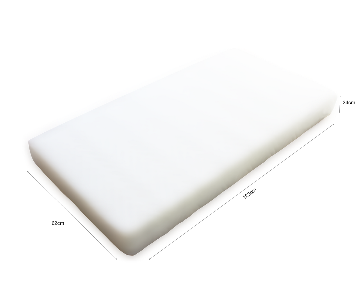 Amani Bebe Compact Fitted Sheet - White