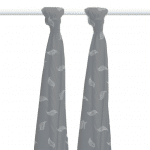 Amani Bebe Organic Cotton Baby Wrap - White Leaf