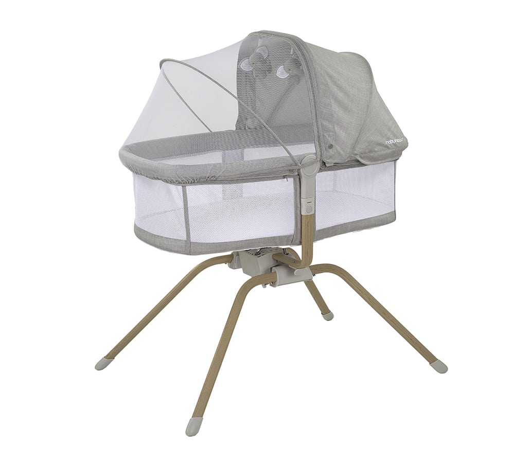 Rocking Travel Bassinet Light Grey babyhood