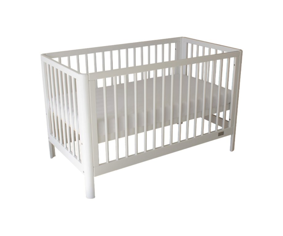 Dune Cot White & My First Innerspring Mattress Package