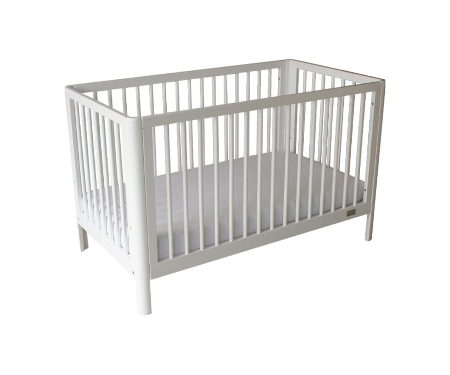Dune Cot White & My First Innerspring Mattress Package