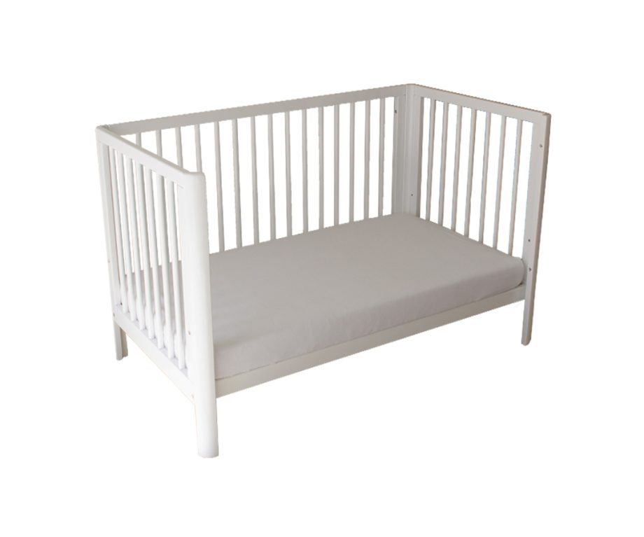 Dune Cot White & My First Innerspring Mattress Package