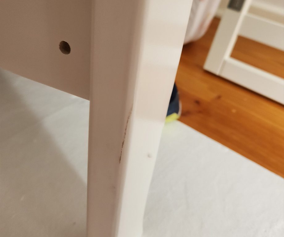 Classic Sleigh Cot - White - Factory Seconds