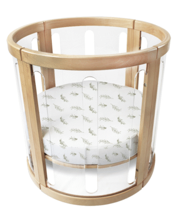Amani Bebe Round Fitted Sheet - Olive