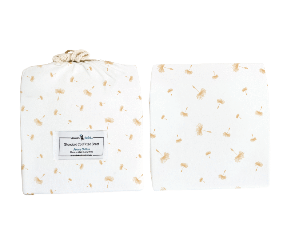 Amani Bebe Standard Fitted Sheet - Dandelion
