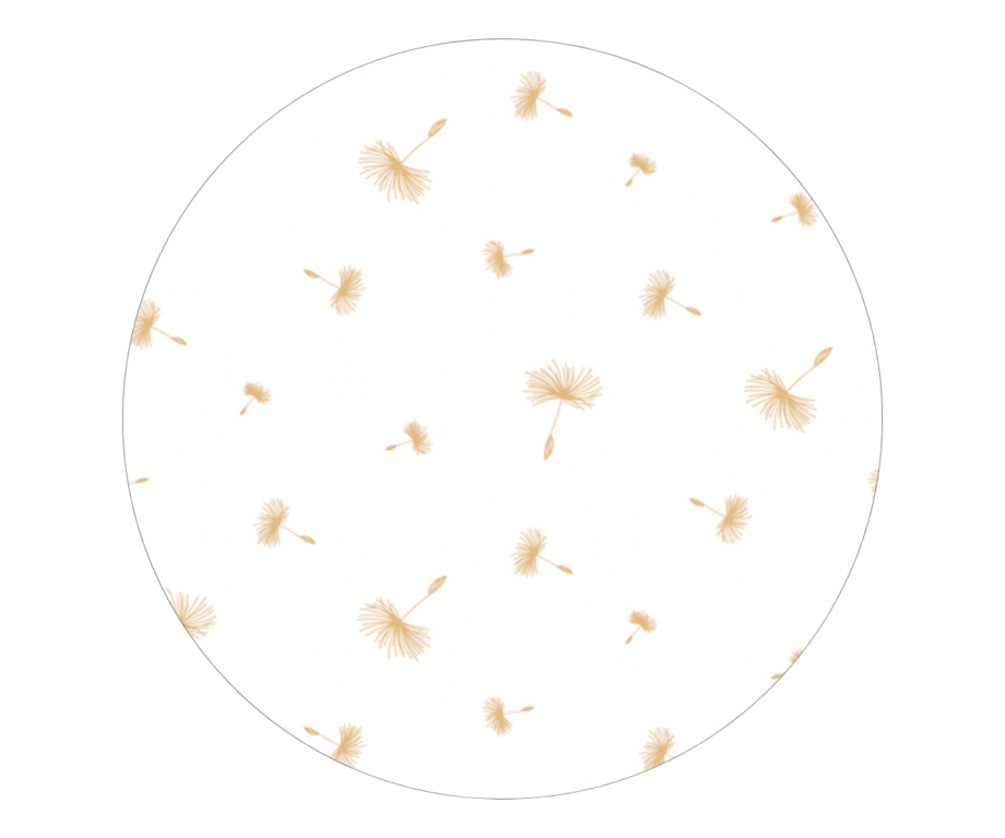 Amani Bebe Round Fitted Sheet - Dandelion