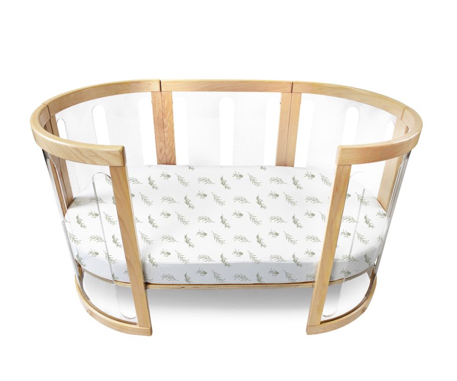 Amani Bebe Oval Fitted Sheet - Olive
