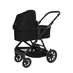 Doppio Plus Stroller Double Seat + Bassinet - Latte