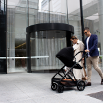 Doppio Plus Stroller Double Seat + Bassinet - Latte