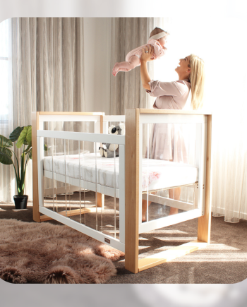 Kaylula Bella Cot Bundle & Save + Manhattan Charcoal + Bamboo Mattress
