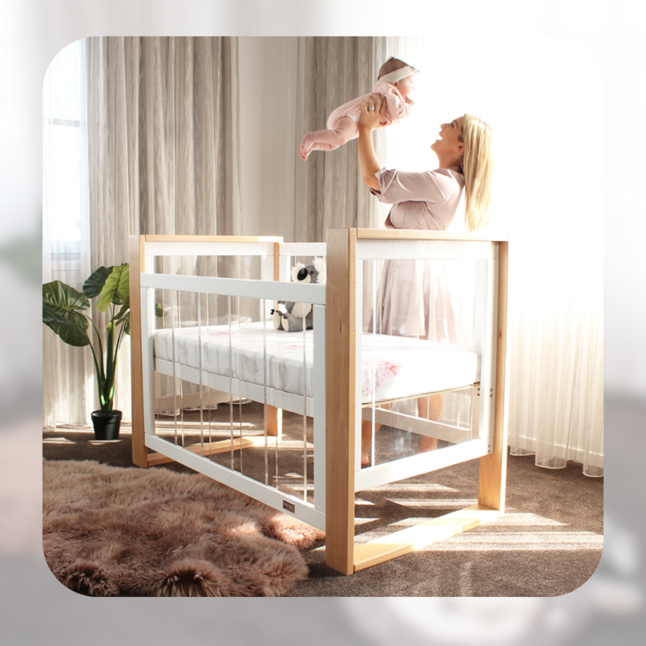Kaylula Bella Cot Bundle & Save + Manhattan Charcoal + Bamboo Mattress