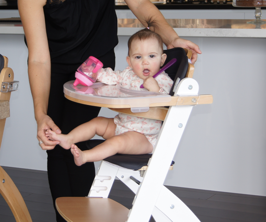 Kaylula Ava Forever High Chair White/Beech