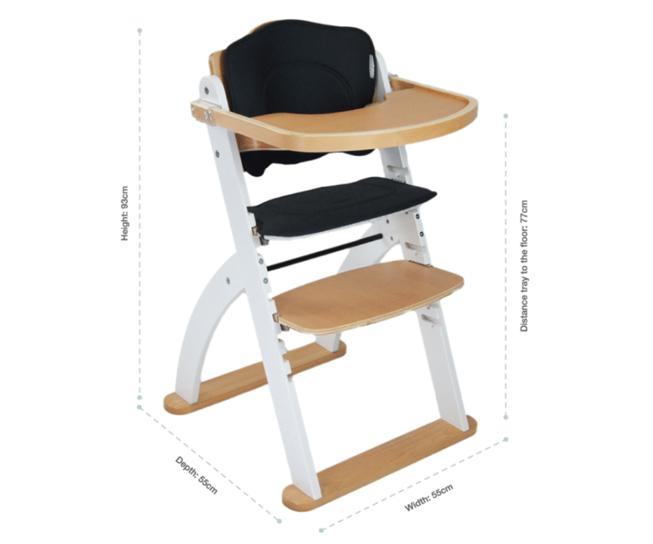 Kaylula Ava Forever High Chair White/Beech