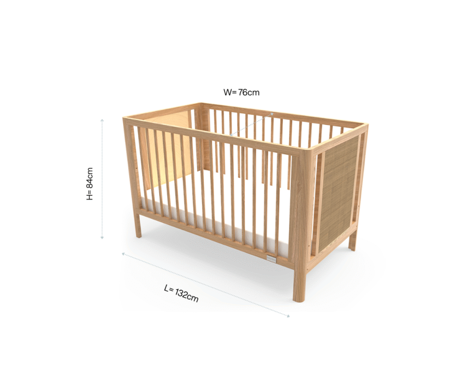 Aliya Rattan Cot - Natural