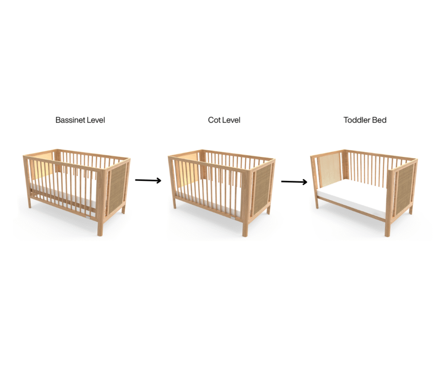 Aliya Rattan Cot - Natural