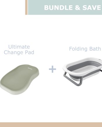 Ultimate Change Pad Olive Bundle & Save - Folding Bath