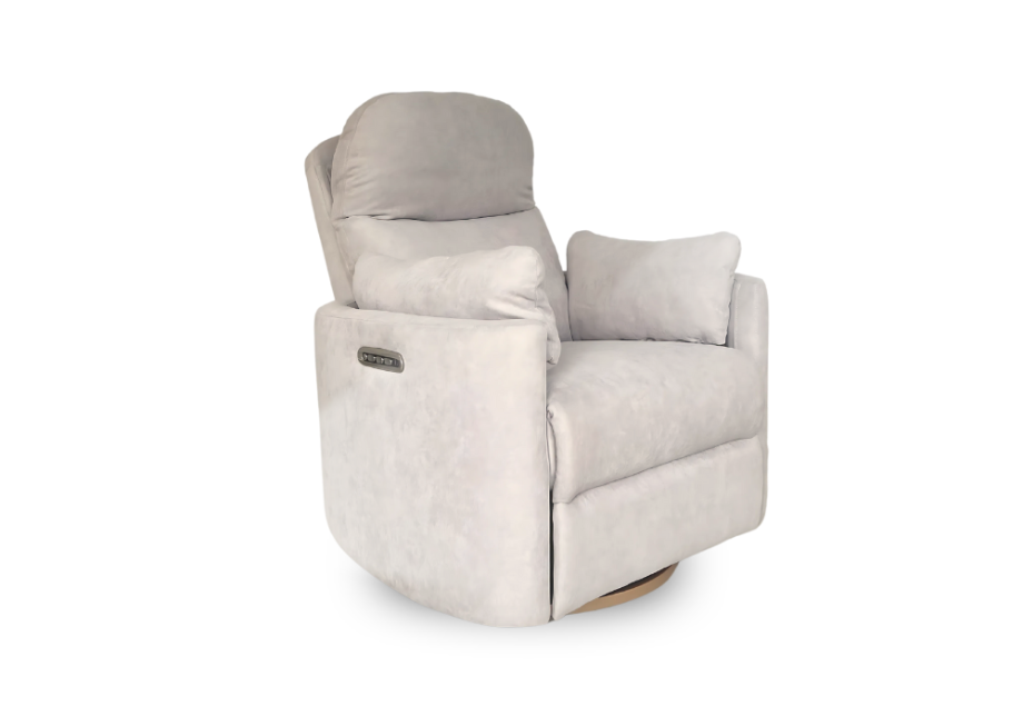 Firenza Electric Feeding and Recliner Glider Chair - Latte