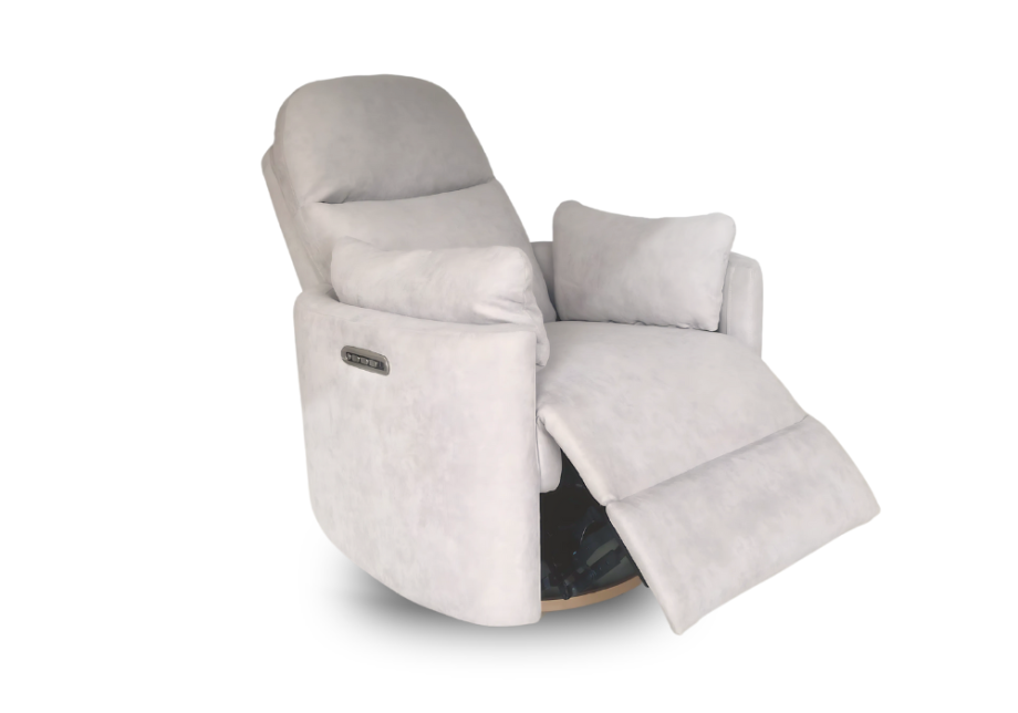 Firenza Electric Feeding and Recliner Glider Chair - Latte