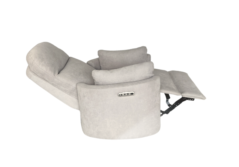 Firenza Electric Feeding and Recliner Glider Chair - Latte