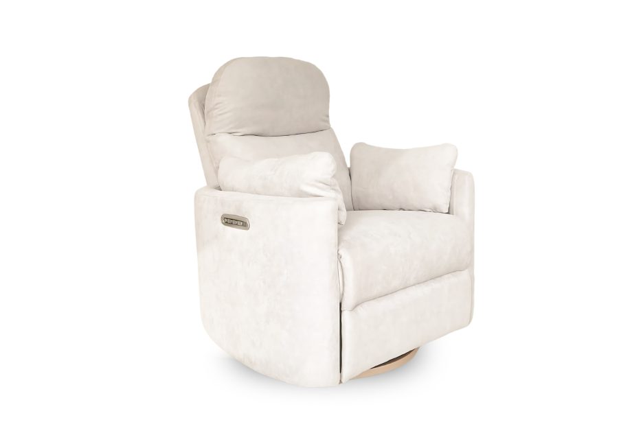 Firenza Electric Feeding and Recliner Glider Chair - Ivory