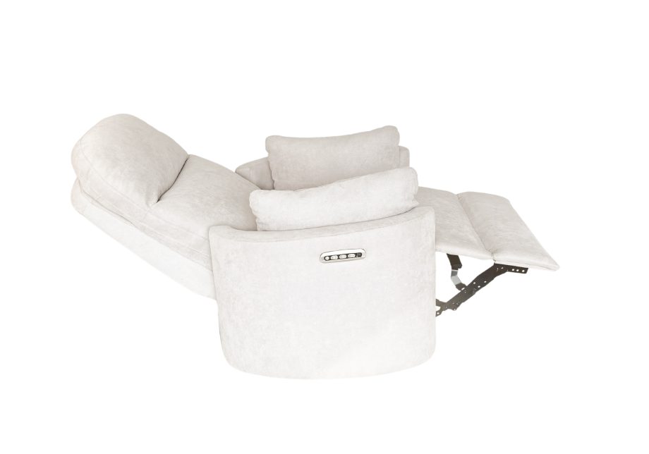 Firenza Electric Feeding and Recliner Glider Chair - Ivory