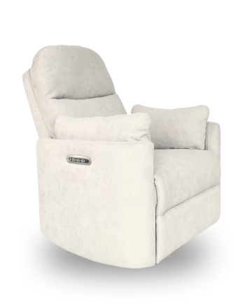 Firenza Electric Feeding and Recliner Glider Chair - Ivory