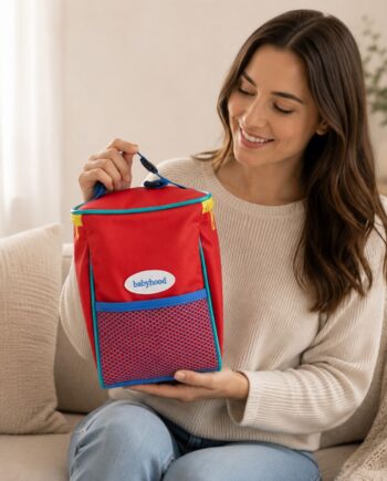 Insulated Baby Bottle Warmer & Cooler Bag | Red