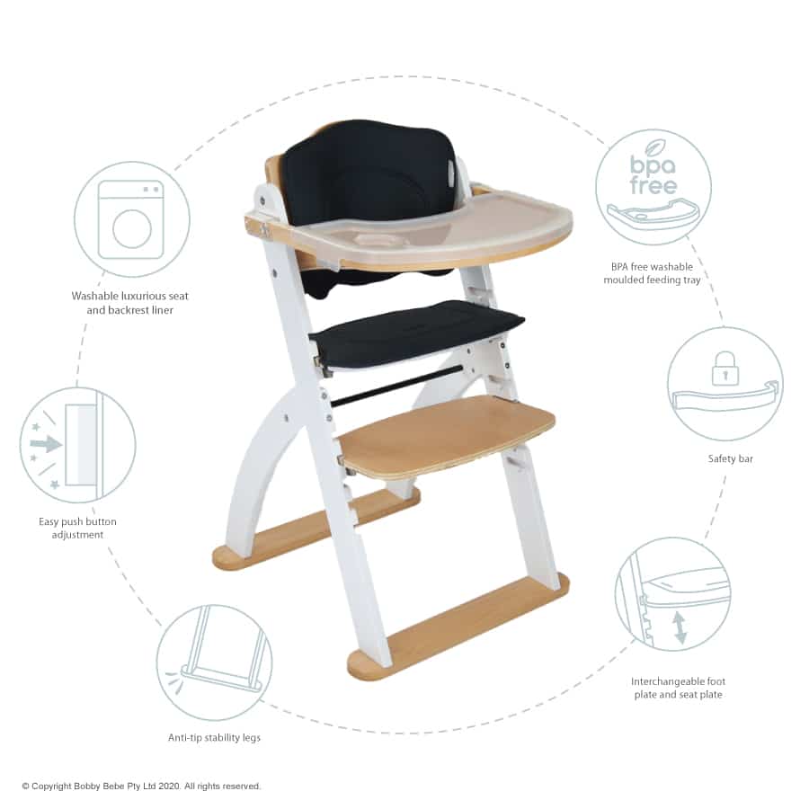 Ava-High-Chair-Diagram- Features