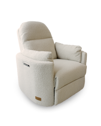 Firenza Electric Feeding and Recliner Glider Chair - Cream Boucle Limited Edition